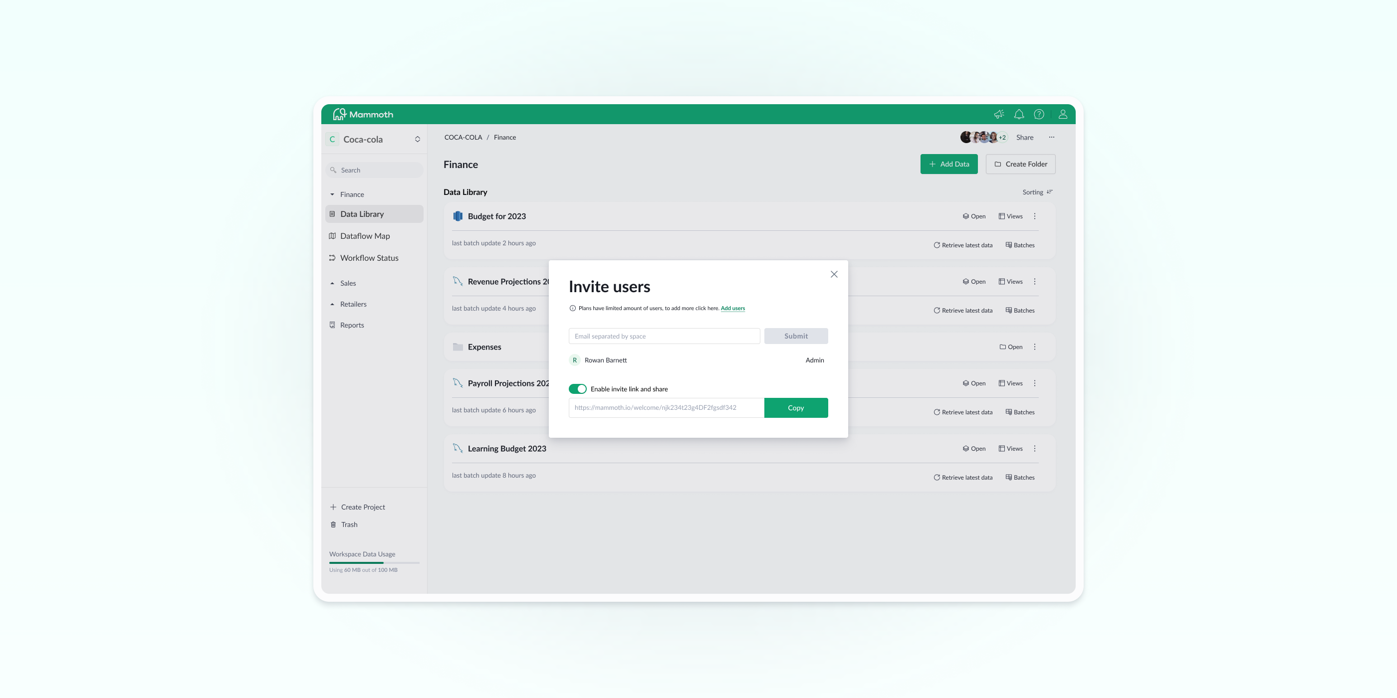 Mammoth Analytics collaboration